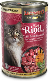 Leonardo Nassenfutter Rind mit Wild und Süßkartoffel Getreidefrei ohne Zucker 6x400g - 6 x 400 g – Bild 1 von 1