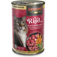 Produktbild von Leonardo Nassenfutter Rind mit Wild und Süßkartoffel Getreidefrei ohne Zucker 6x400g - 6 x 400 g