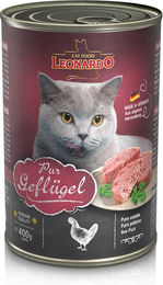 Produktbild von Leonardo Premium Geflügel Pur Katzenfutter Getreidefrei 6x400g