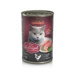 Produktbild von Leonardo Premium Geflügel Pur Katzenfutter getreidefrei ohne Farb- und Aromastoffe 6x400 g