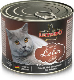 Produktbild von Leonardo Premium Nassentrinkfutter Rind mit Leber für erwachsene Hunde getreidefrei 6x200g