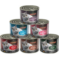 Produktbild von LEONARDO Quality Selection Set Katzenfutter mit gemischten Geschmacksrichtungen 6 x 200 g