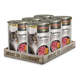 Leonardo Superior Katzenfutter Nassfutter Lamm mit Geflügel Adult Getreidefrei und Zuckerfrei 6 x 400 g – Bild 1 von 3