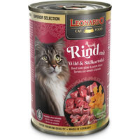 Produktbild von Leonardo Superior Selection Katzen Nassfutter Rind mit Wild Adult Getreidefrei und Zuckerfrei 6 x 400 g