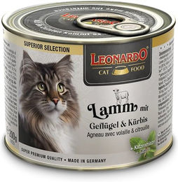 Leonardo Superior Selection Katzenfutter Lamm mit Geflügel und Kürbis Stückchen in Sauce getreidefrei und zuckerfrei 6 x 200 g - 200 g – Bild 1 von 4