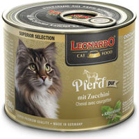 Produktbild von Leonardo Superior Selection Katzenfutter Pferd mit Lachs für Adult, getreidefrei und zuckerfrei, 6 x 200 g