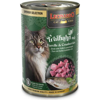 Produktbild von Leonardo Superior Selection Nassfutter Truthahn mit Forelle für Katzen Adult Glutenfrei und Zuckerfrei 6 x 400 g