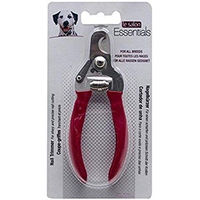 Produktbild von LeSalon Essentials Krallenschere aus Edelstahl in Rot für Hunde aller Größen und Felltypen