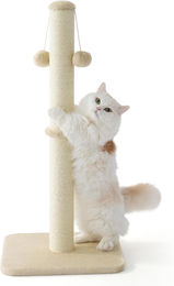 Lesure Kratzbaum für Katzen mit Sisalstamm und hängendem Spielball in Beige 86 cm – Bild 1 von 1