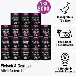 Let me ENTErtain you Monoprotein Nassfutter Ente Dose 400g – Bild 1 von 1