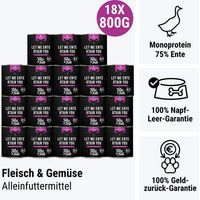 Produktbild von Let me ENTErtain you Monoprotein Nassfutter Ente Dose 400g