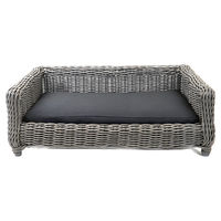 Produktbild von Let's Sleep Hundekorb aus Weide in Grau Größe M