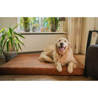 Produktbild von Let's Sleep Mellow Mattress Orthopädische Hundematratze mit Memory Foam Größe M Beige - 1 Stk.