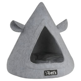 Lets Sleep Pet Cave Katzenhöhle aus Filz grau – Bild 1 von 4