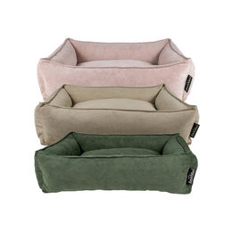 Lex & Max Chicago Orthopedisches Hundebett aus Cord in Grün 100 x 80 cm – Bild 1 von 3