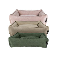 Produktbild von Lex & Max Chicago Orthopedisches Hundebett aus Cord in Sand Beige 120 x 85 cm