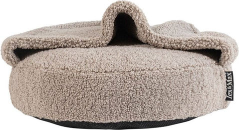 Lex & Max Orthopädischer Hundekorb Hoodie aus Plüsch Grün Ø 90 cm – Bild 1 von 2
