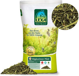 Lexa Pferdefutter Allgäuwiesen Müsli zur Unterstützung von Stoffwechsel, Verdauung und Magen-Darm sowie für Haut & Fell – Bild 1 von 1