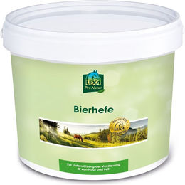 Produktbild von Lexa Pferdefutter Bierhefe Pulver zur Unterstützung von Verdauung, Magen-Darm sowie Haut und Fell 1000g