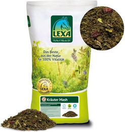 Produktbild von Lexa Pferdefutter Kräuter Mash zur Unterstützung von Atemwegen, Verdauung und Magen-Darm