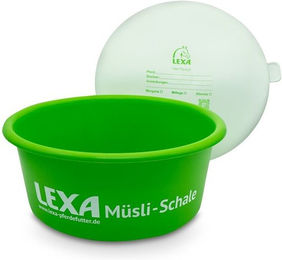 Produktbild von LEXA Pferdefutter Müslischale mit Deckel