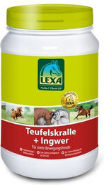 Produktbild von Lexa Pferdefutter Teufelskralle und Ingwer Pellets zur Unterstützung der Gelenke