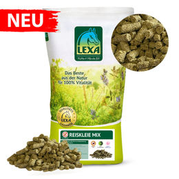 Produktbild von Lexa Reiskleie Mix Aufbaufutter Pellets zur Unterstützung von Muskelaufbau und Verdauung