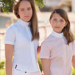 Produktbild von Lexhis Anael Reitshirt Damen aus Baumwolle Weiß Größe 44