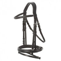 Produktbild von Lexhis Anatomisches Halfter mit Zügel in Schwarz-Weiß