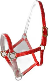 Produktbild von Lexhis Biothane Halfter Square Beadband für Pferde in Rot