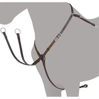 Produktbild von Lexhis Cruz Elastisches Jagdhalsband für Pferde Braun Größe M