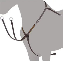 Produktbild von Lexhis Cruz Elastisches Jagdhalsband für Vollblut Pferde Braun