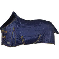 Produktbild von Lexhis Deluxe Stalldecke für Pferde aus Polyester in Blau 135/185 cm
