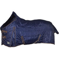 Produktbild von Lexhis Deluxe Stalldecke für Pferde aus Polyester in Blau 145/195 cm