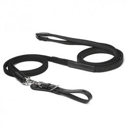 Produktbild von Lexhis Deutsche Zügel Grün aus gummierter Leinwand in Schwarz