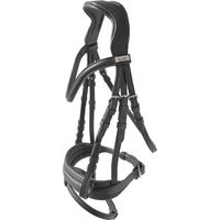 Produktbild von Lexhis Electra Sattelhalterung für englisches Reiten aus Leder in Schwarz