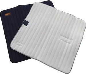 Produktbild von Lexhis Gamaschen für Pferde aus Nylon in Blau und Weiß 4er Pack