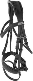 Produktbild von Lexhis Greta Sattelhalterung für englisches Reiten aus Leder in Schwarz