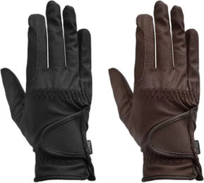Produktbild von Lexhis Grip Pro Reithandschuhe aus Kunstleder Unisex Schwarz XS