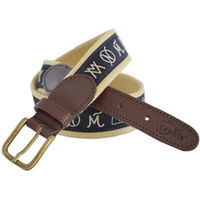 Produktbild von Lexhis Gürtel aus Leder und Canvas in Blau Marine 35 mm