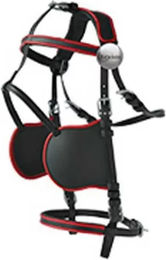 Lexhis Hanover Pferdegeschirr Harnisch aus Nylon und PVC in Schwarz für Ponys – Bild 1 von 1