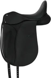 Produktbild von Lexhis Lantana Dressursattel aus Leder in Schwarz für Pferde