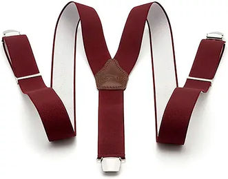 Produktbild von Lexhis Leder-Bretellen Schutz mit elastischem Kleber Rot 35 mm Unisex