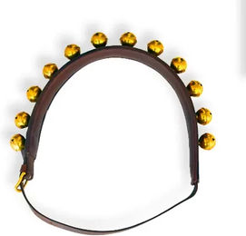 Produktbild von Lexhis Leder Collier für Pferde mit Belletten in Braun
