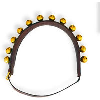 Produktbild von Lexhis Leder Collier für Pferde mit Belletten in Braun