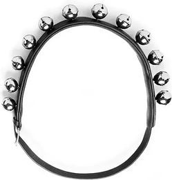 Produktbild von Lexhis Leder Collier für Pferde mit Belletten in Schwarz