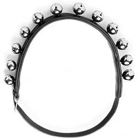 Produktbild von Lexhis Leder Collier für Pferde mit Belletten in Schwarz