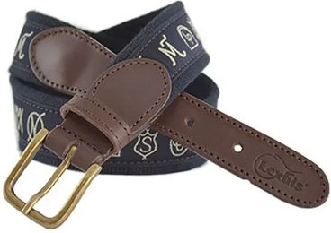 Lexhis Ledergürtel Unisex Blau 35 mm – Bild 1 von 1