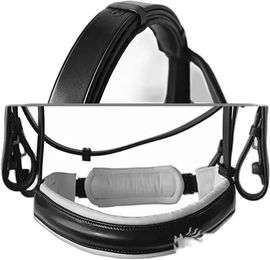 Produktbild von Lexhis Luna Doppelt gebrochene Reittrense mit Doppellonge aus Leder in Schwarz für Warmblut