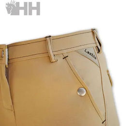 Produktbild von Lexhis Macra Adhesion Reithose Damen mit Mid Grip aus Baumwolle Beige Größe 44